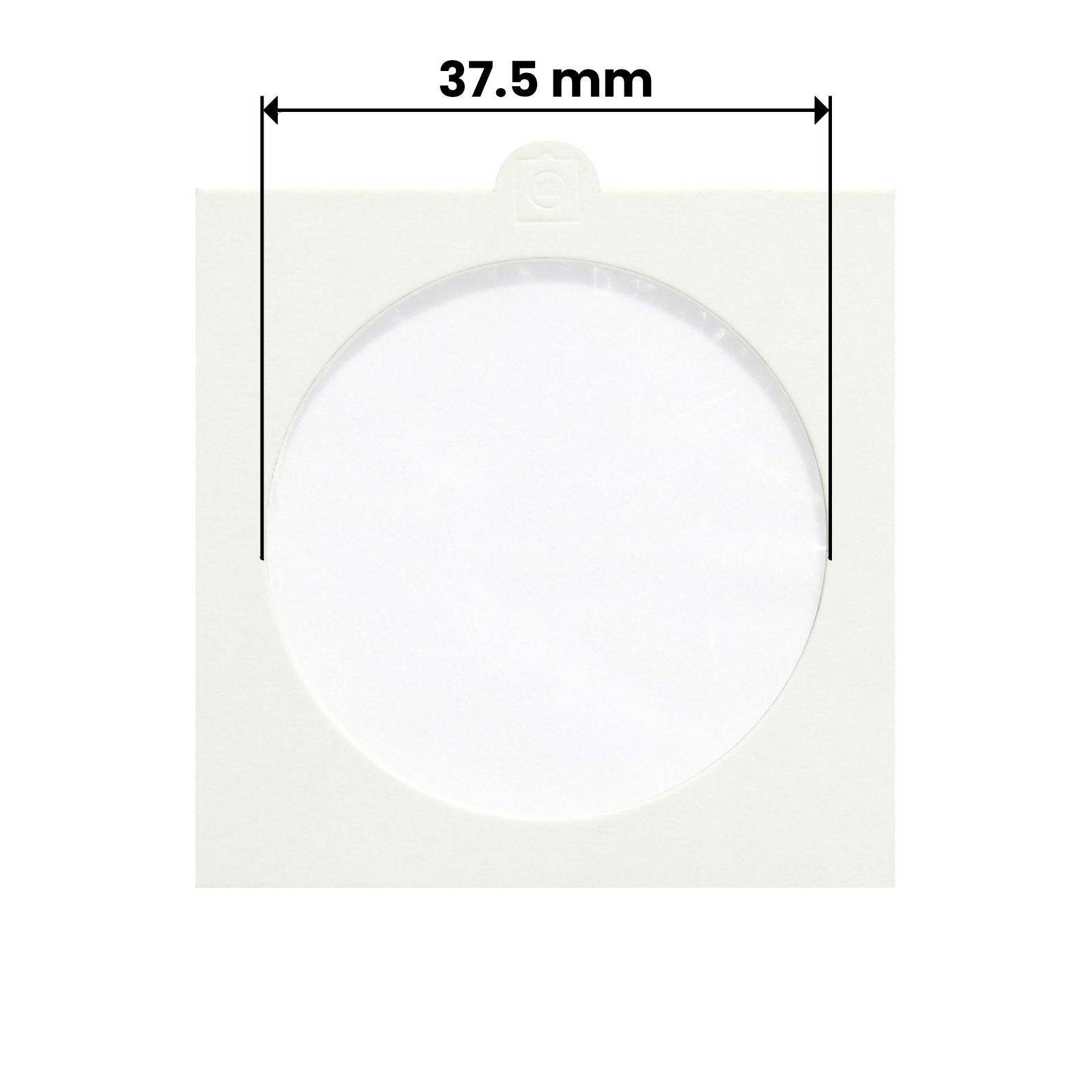Münzrähmchen, in verschiedenen Größen, zum Heften oder Selbstklebend, 100er Set