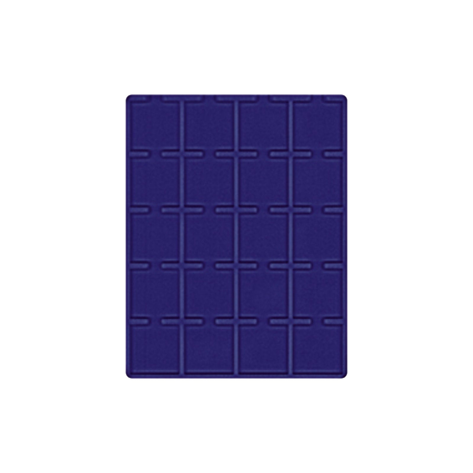 Tableau für 20 Münzen oder Münzkapseln bis 50 x 50 mm, für Münzboxen und Münzkassetten, 225 mm x 285 mm