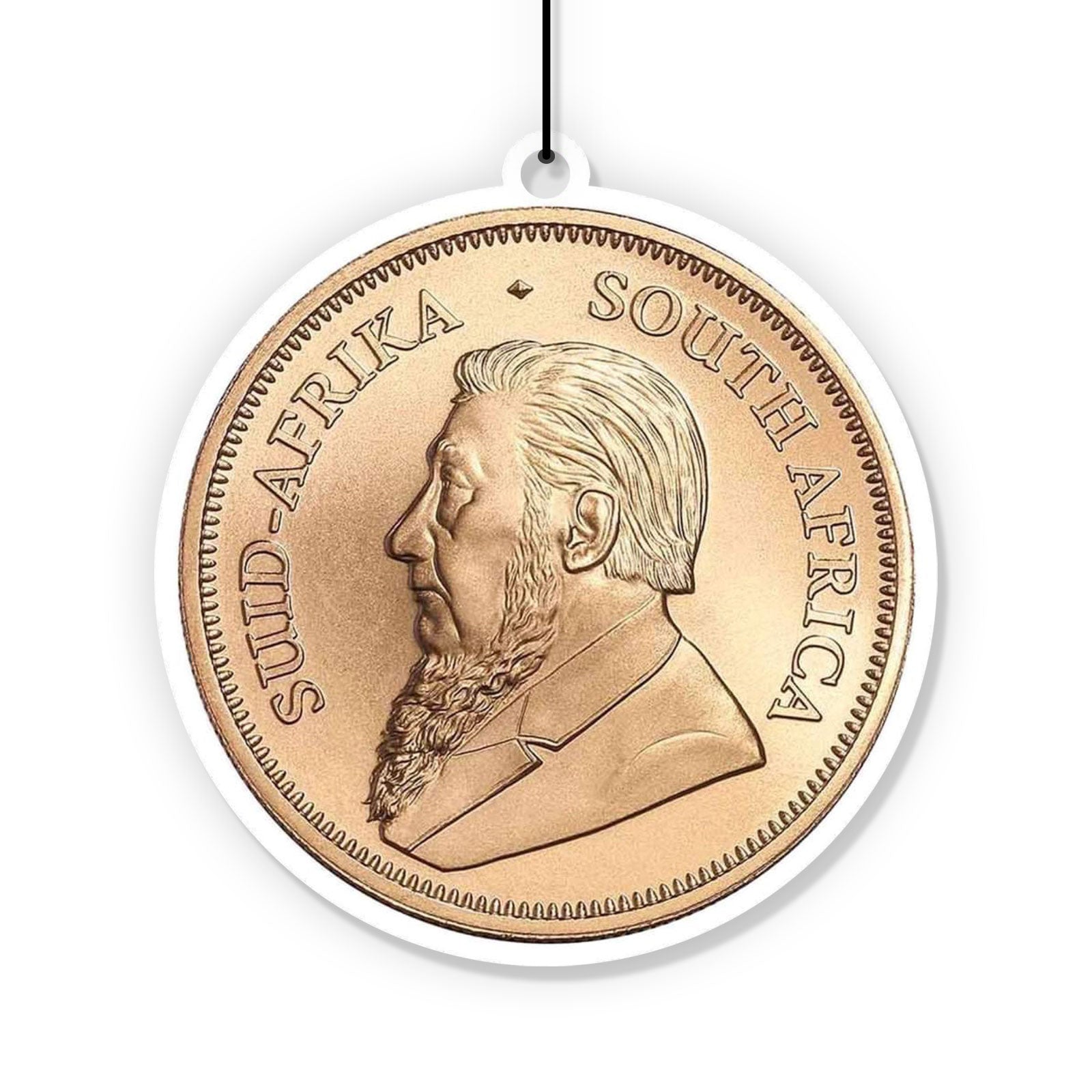 Duftbaum / Lufterfrischer mit Motiv "Krügerrand Gold 1 Oz Gold"