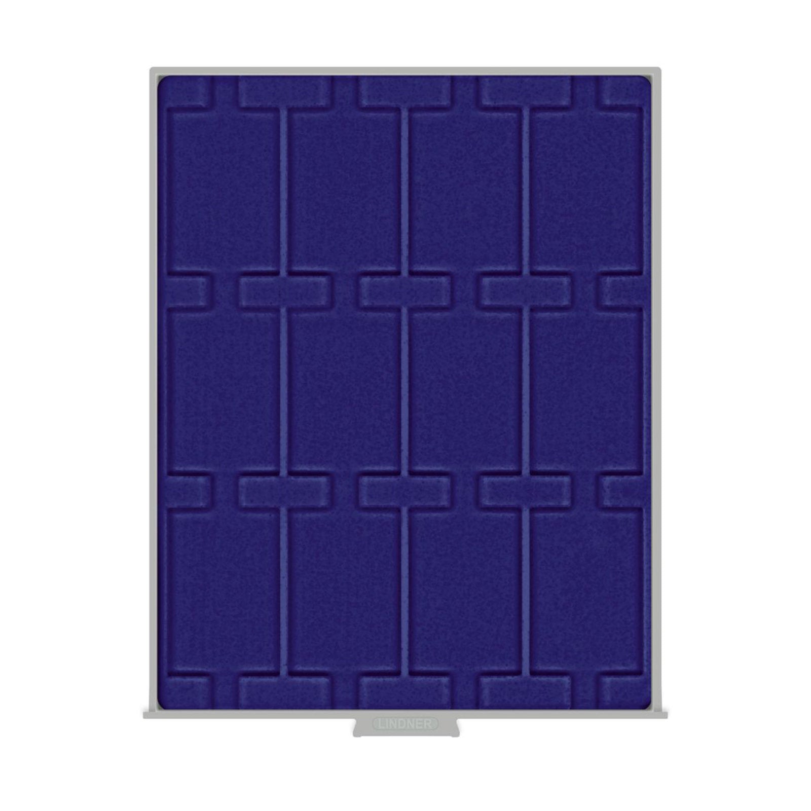 Münzbox mit 12 Rechteckigen Fächern für Rebeck Coin L 75 mm x 50 mm Münzrähmchen