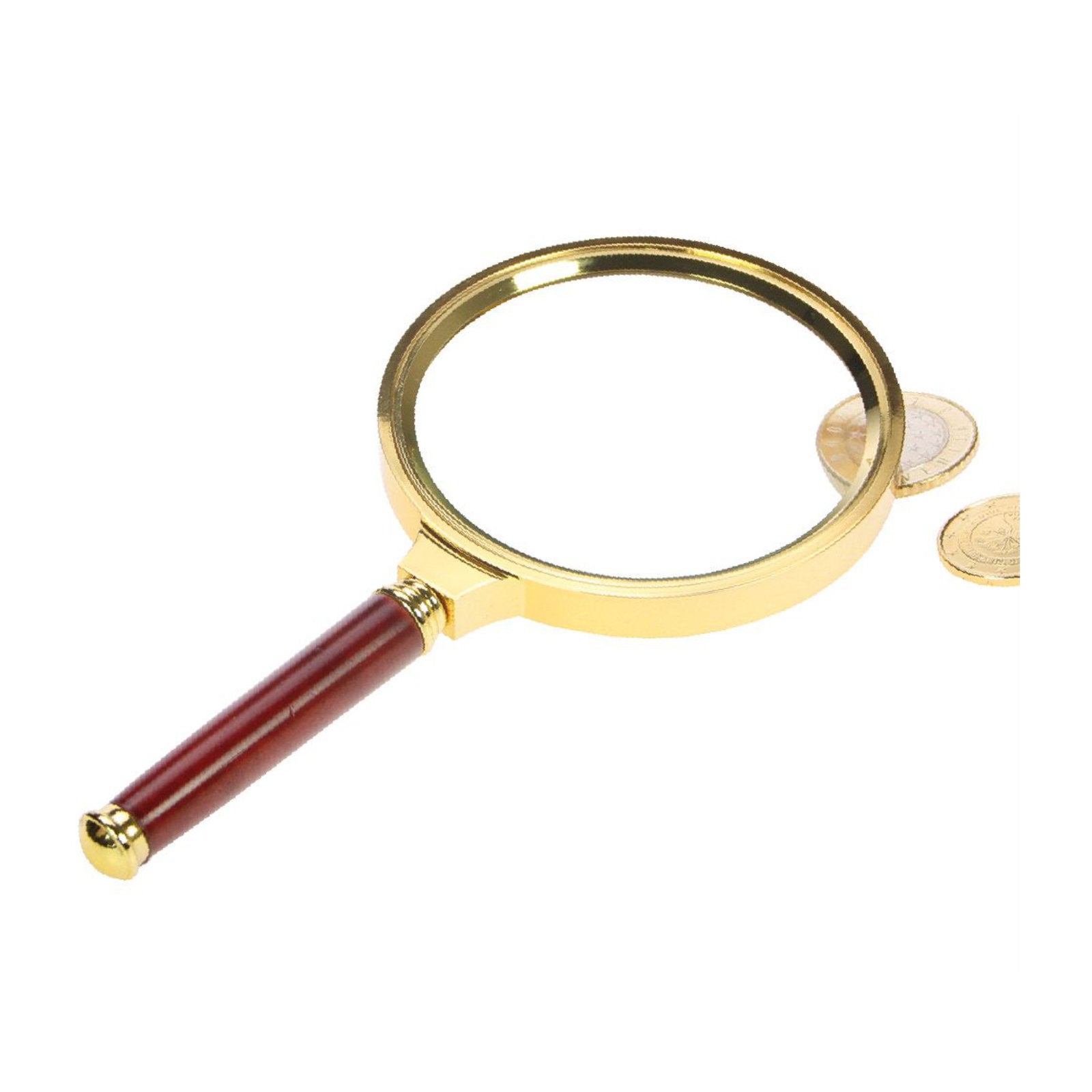 Lupe aus Metall, 85 mm Linsendurchmesser "Gold Edition"