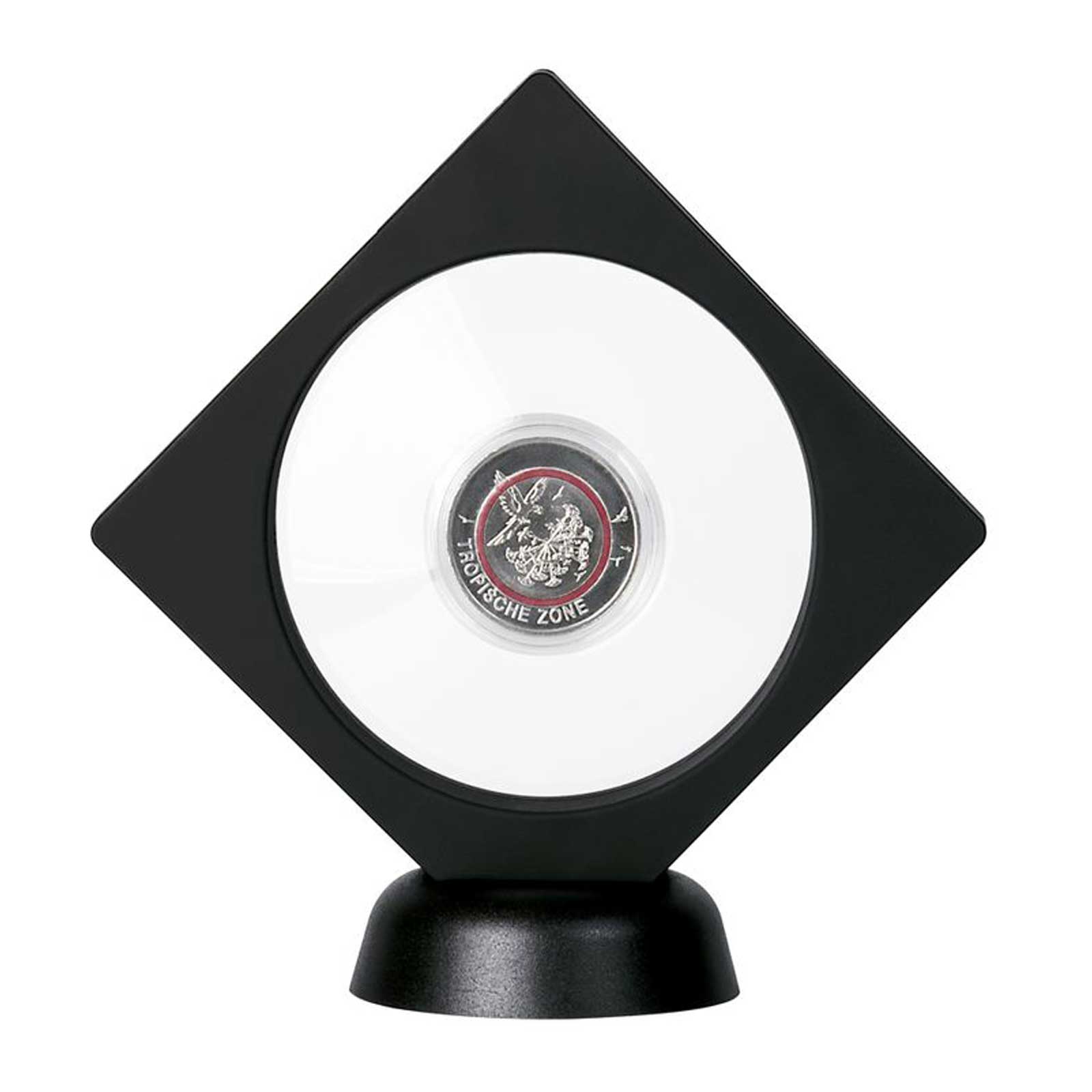 Objektrahmen mit rundem Ausschnitt und Standfuß, 90 mm x 90 mm