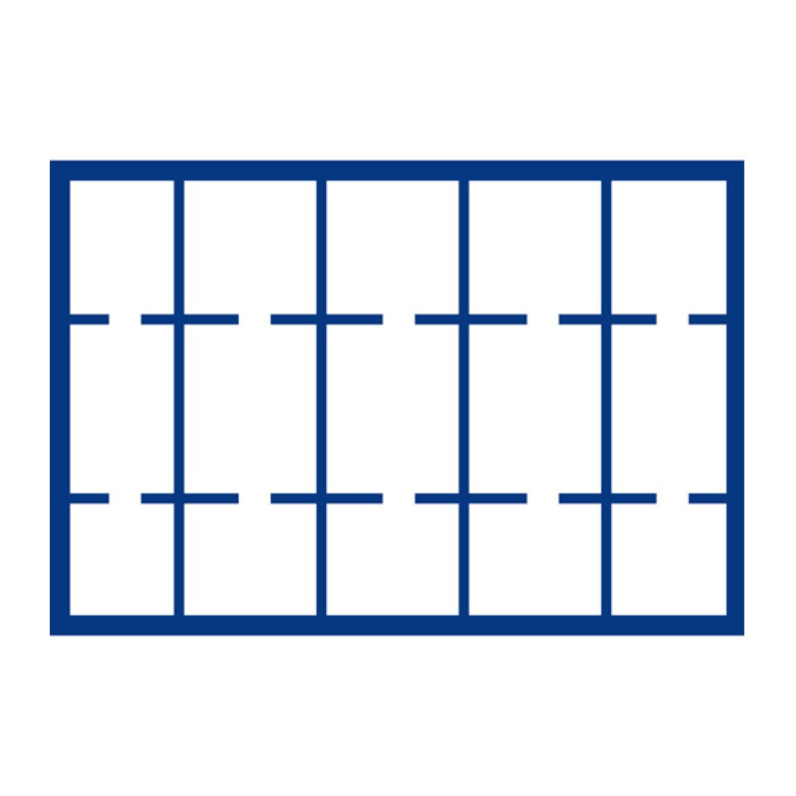 Tableaus für Großen Sammelkoffer, in Blau, 332 mm x 235 mm