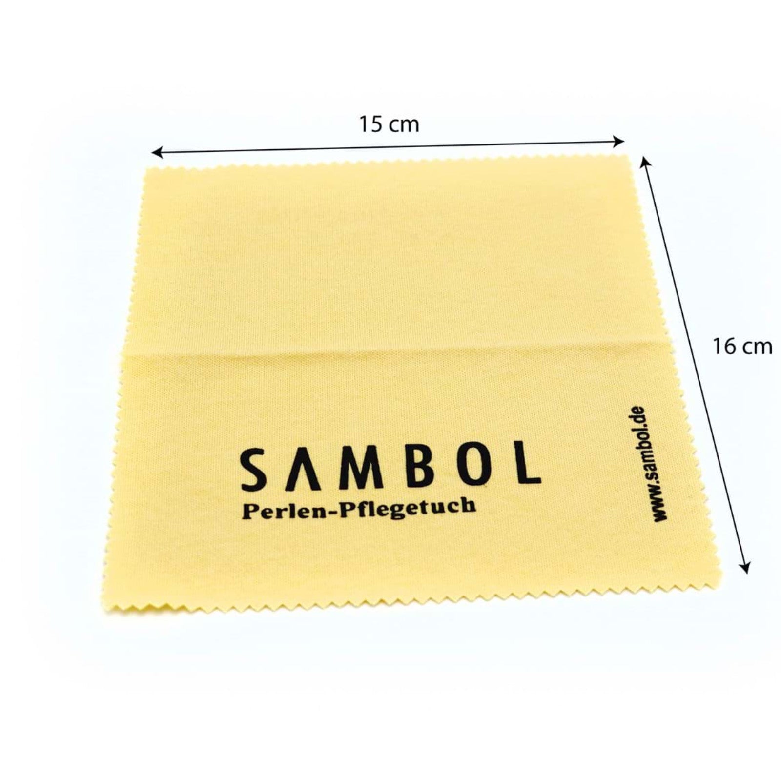 Poliertuch für Perlen 15 cm x 16 cm