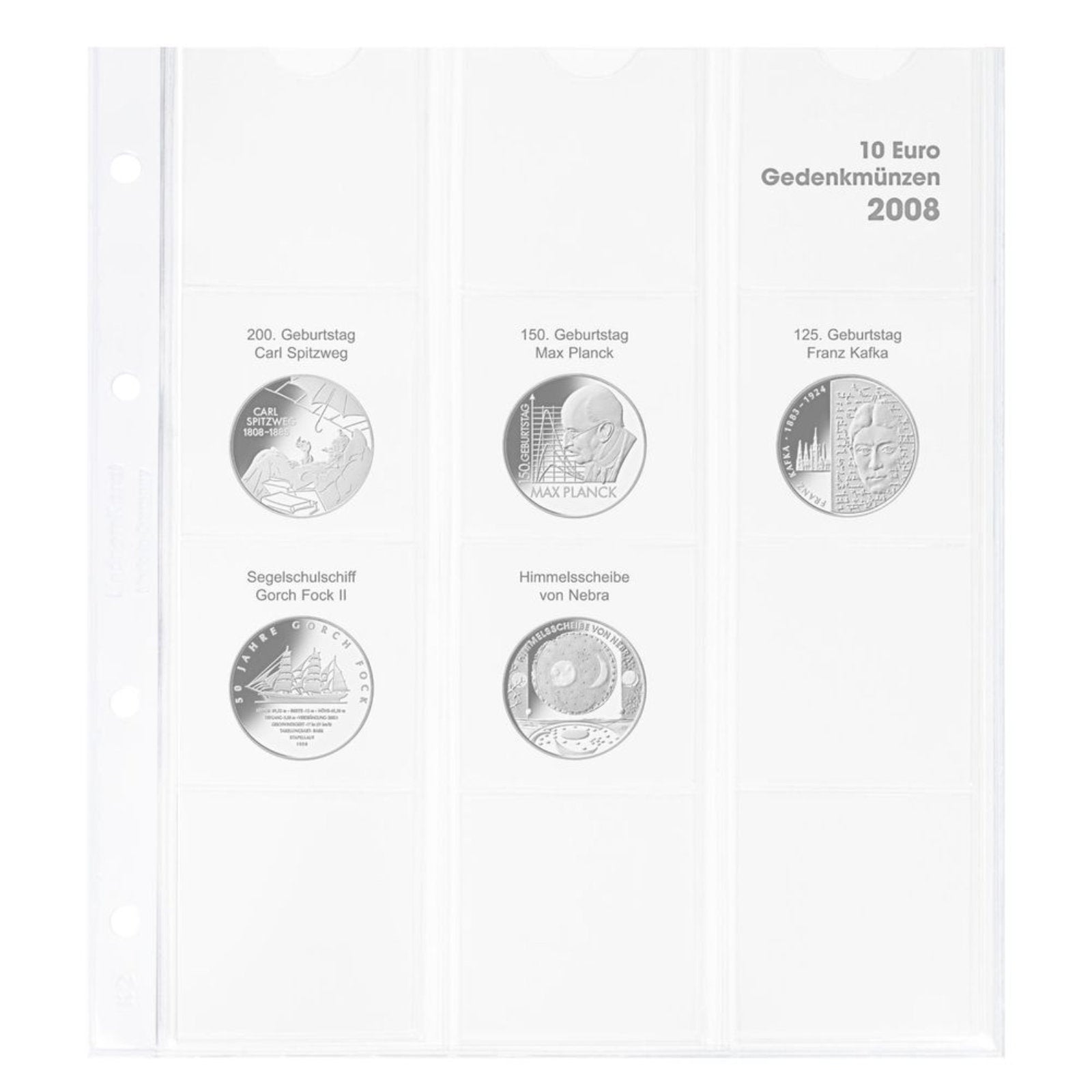 Karat Vordruckblatt für 10 Euro Sammlermünzen Deutschland