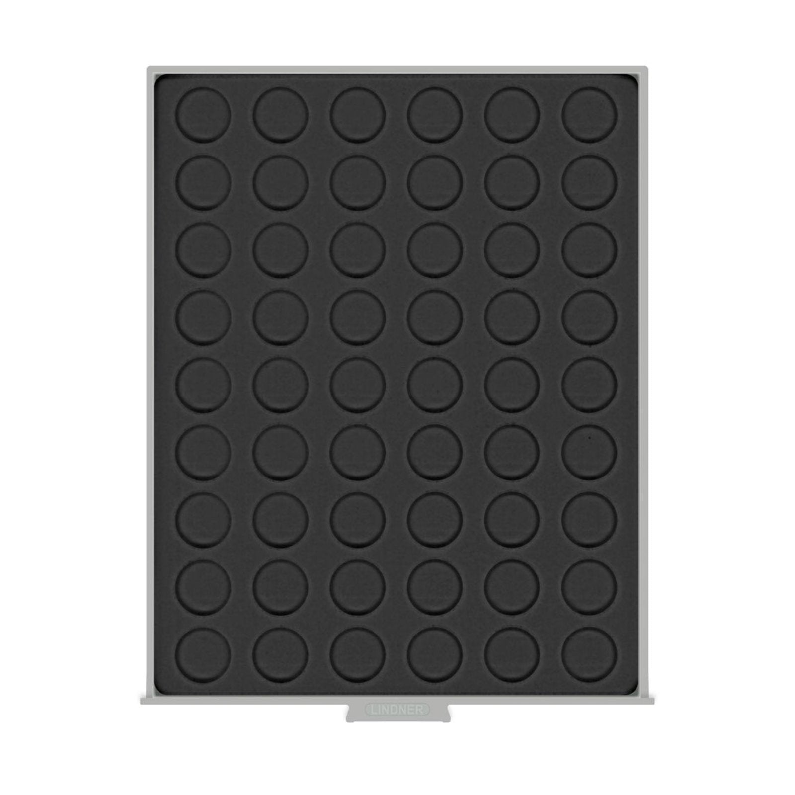 Münzbox mit 54 Runden Vertiefungen für Münzen oder Münzkapseln bis 25.75 mm