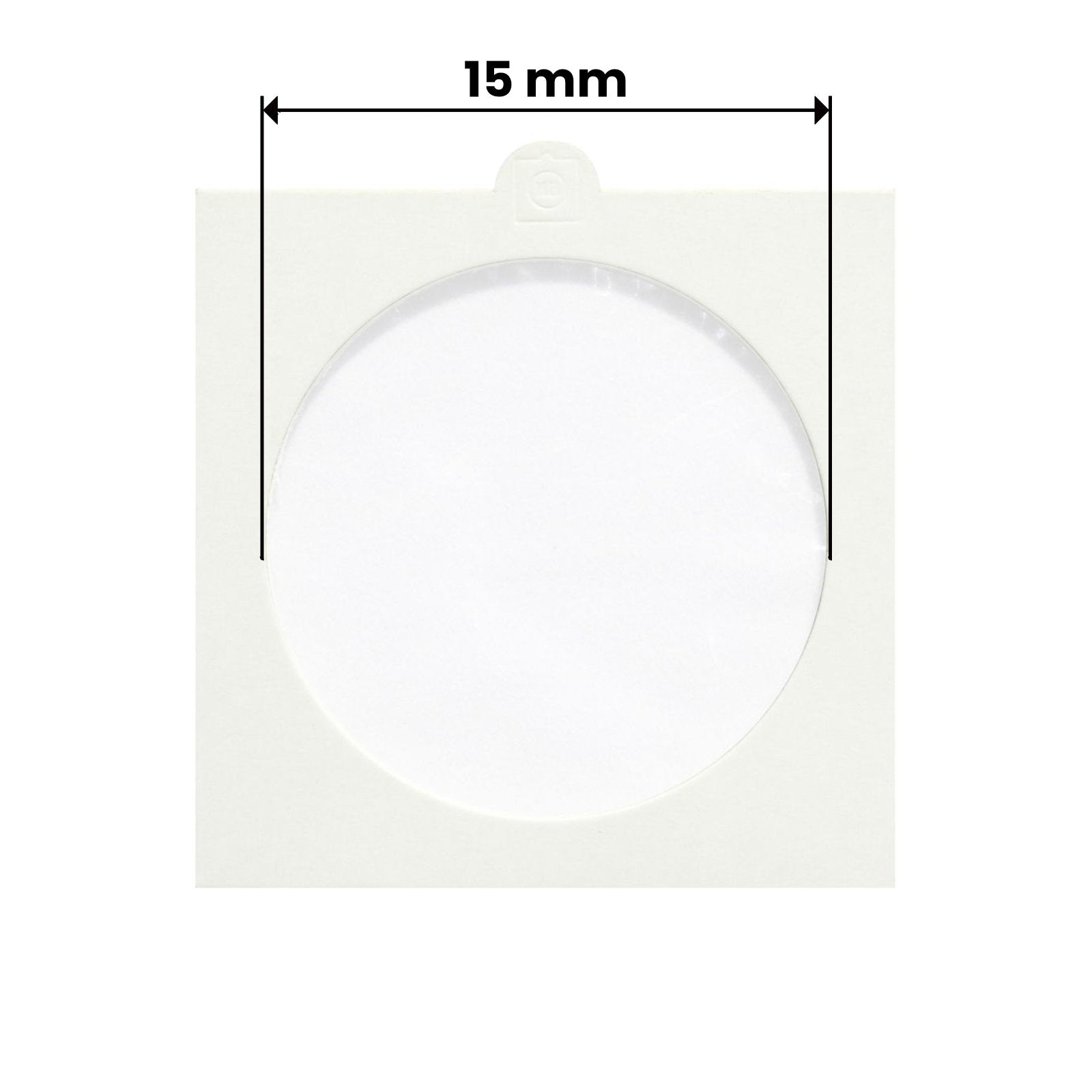 Münzrähmchen, in verschiedenen Größen, zum Heften oder Selbstklebend, 1000er Set