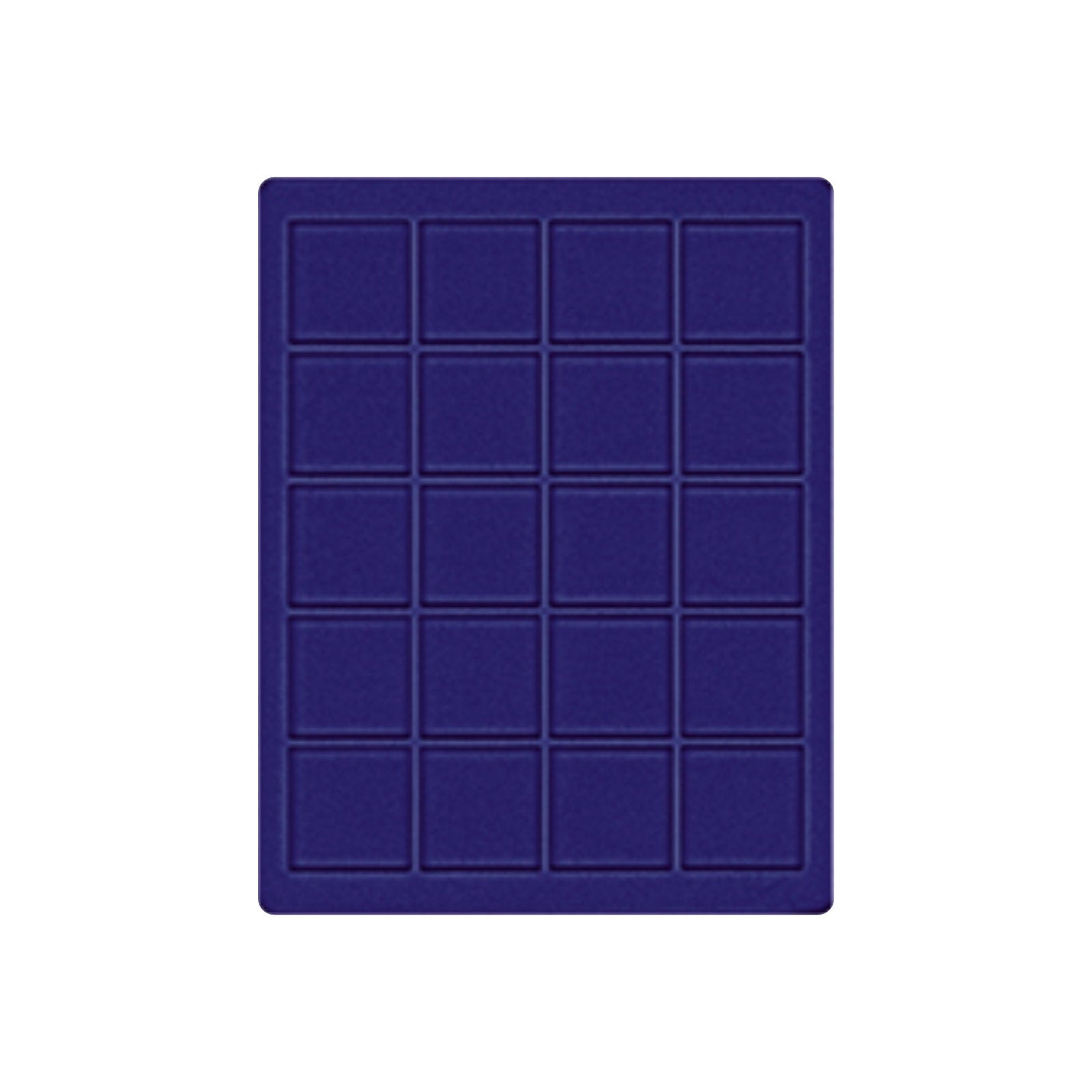 Tableau für 20 Münzen oder Münzkapseln bis 47 mm, für Münzboxen und Münzkassetten, 225 mm x 285 mm