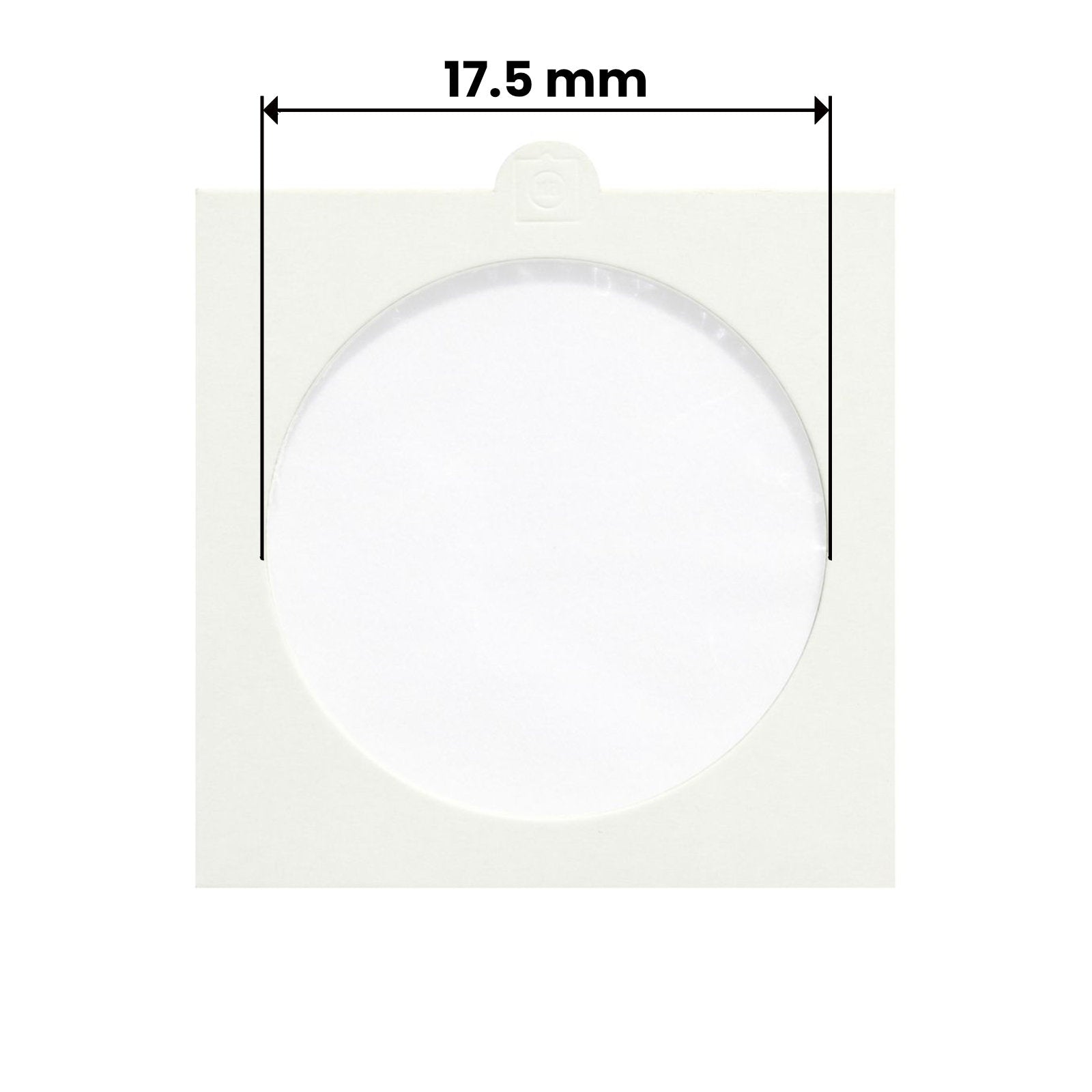 Münzrähmchen, in verschiedenen Größen, zum Heften oder Selbstklebend, 100er Set