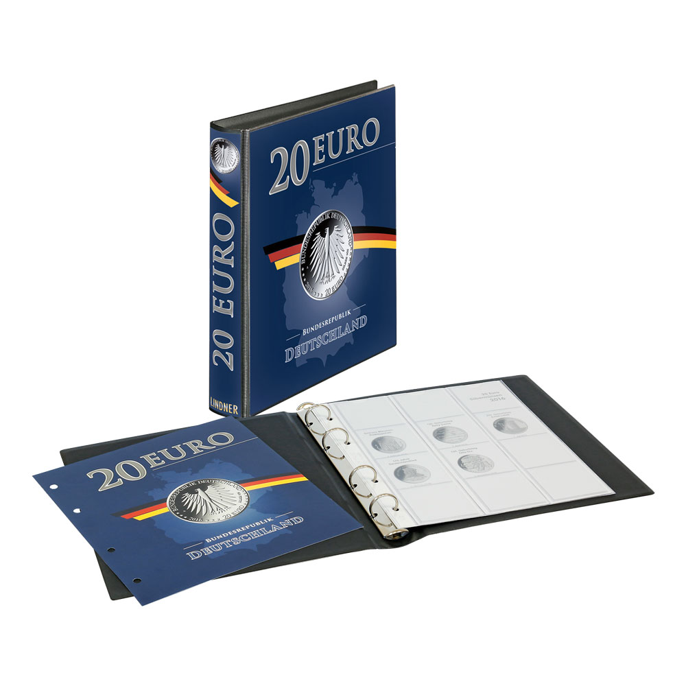 Vordruckalbum 20 Euro-Silbermünzen Bundesrepublik Deutschland